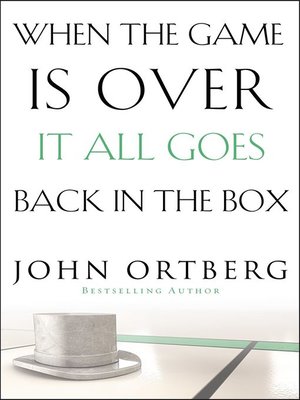 cover image of When the Game Is Over, It All Goes Back in the Box